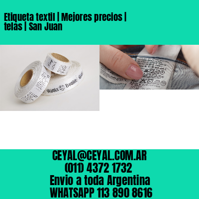 Etiqueta textil | Mejores precios | telas | San Juan