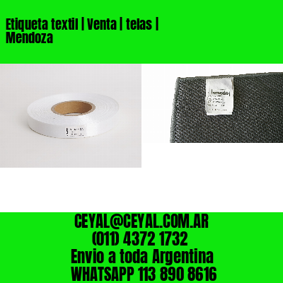 Etiqueta textil | Venta | telas | Mendoza