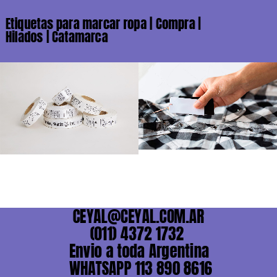 Etiquetas para marcar ropa | Compra | Hilados | Catamarca
