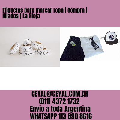Etiquetas para marcar ropa | Compra | Hilados | La Rioja