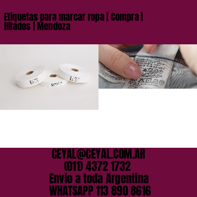 Etiquetas para marcar ropa | Compra | Hilados | Mendoza