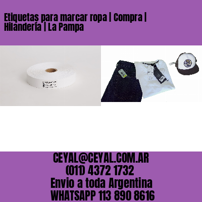 Etiquetas para marcar ropa | Compra | Hilandería | La Pampa