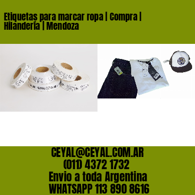 Etiquetas para marcar ropa | Compra | Hilandería | Mendoza