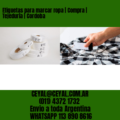 Etiquetas para marcar ropa | Compra | Tejeduría | Cordoba