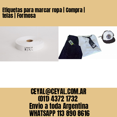 Etiquetas para marcar ropa | Compra | telas | Formosa