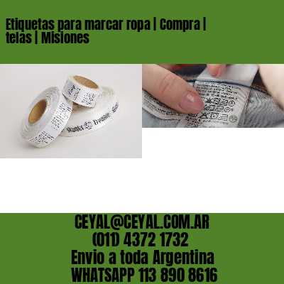 Etiquetas para marcar ropa | Compra | telas | Misiones