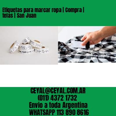 Etiquetas para marcar ropa | Compra | telas | San Juan
