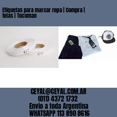 Etiquetas para marcar ropa | Compra | telas | Tucuman