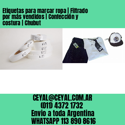 Etiquetas para marcar ropa | Filtrado por más vendidos | Confección y costura | Chubut