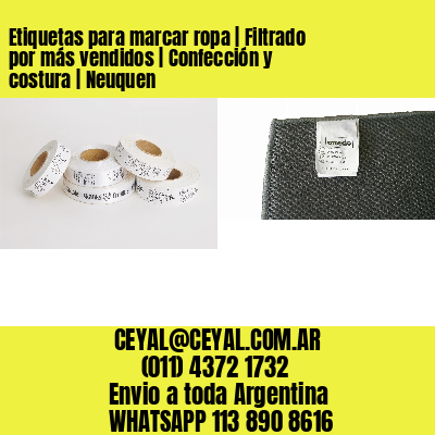 Etiquetas para marcar ropa | Filtrado por más vendidos | Confección y costura | Neuquen