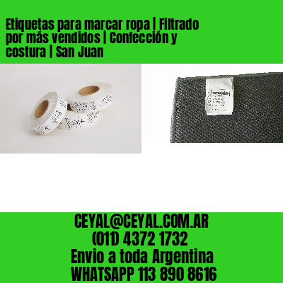 Etiquetas para marcar ropa | Filtrado por más vendidos | Confección y costura | San Juan