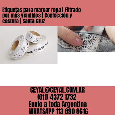 Etiquetas para marcar ropa | Filtrado por más vendidos | Confección y costura | Santa Cruz