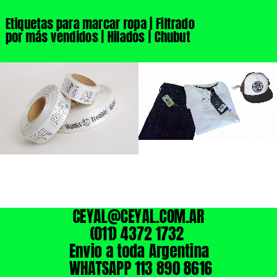 Etiquetas para marcar ropa | Filtrado por más vendidos | Hilados | Chubut