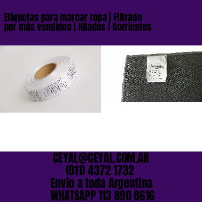 Etiquetas para marcar ropa | Filtrado por más vendidos | Hilados | Corrientes