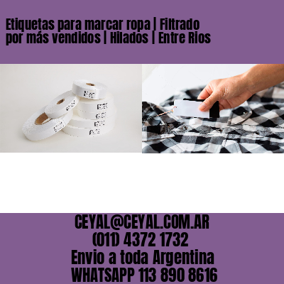 Etiquetas para marcar ropa | Filtrado por más vendidos | Hilados | Entre Rios