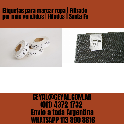 Etiquetas para marcar ropa | Filtrado por más vendidos | Hilados | Santa Fe