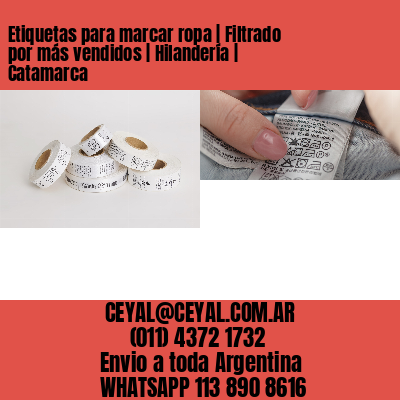 Etiquetas para marcar ropa | Filtrado por más vendidos | Hilandería | Catamarca