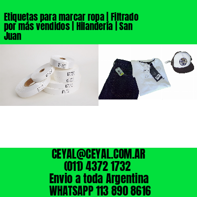 Etiquetas para marcar ropa | Filtrado por más vendidos | Hilandería | San Juan
