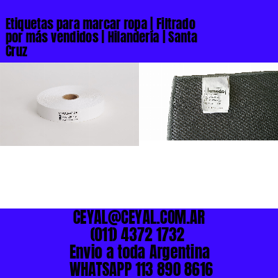 Etiquetas para marcar ropa | Filtrado por más vendidos | Hilandería | Santa Cruz