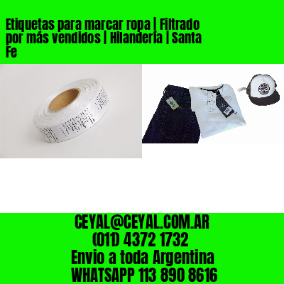 Etiquetas para marcar ropa | Filtrado por más vendidos | Hilandería | Santa Fe