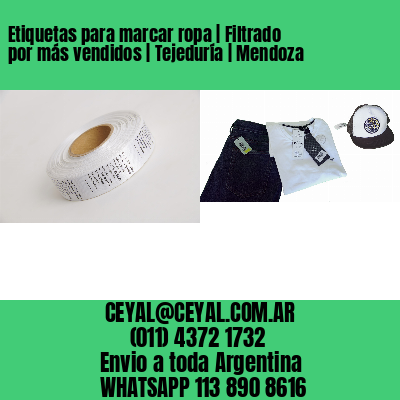 Etiquetas para marcar ropa | Filtrado por más vendidos | Tejeduría | Mendoza