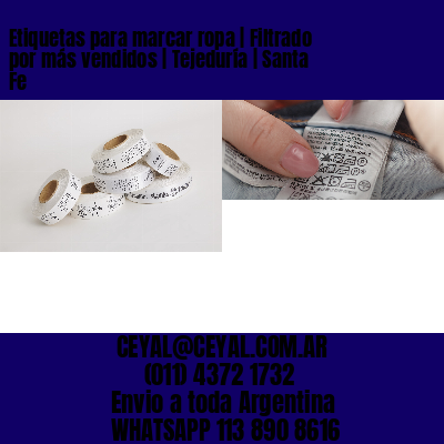 Etiquetas para marcar ropa | Filtrado por más vendidos | Tejeduría | Santa Fe