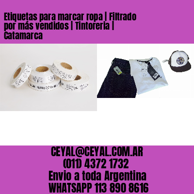 Etiquetas para marcar ropa | Filtrado por más vendidos | Tintoreria | Catamarca