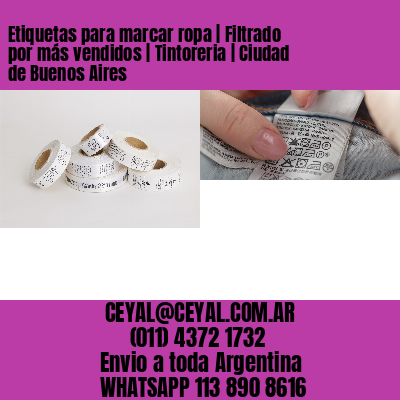 Etiquetas para marcar ropa | Filtrado por más vendidos | Tintoreria | Ciudad de Buenos Aires