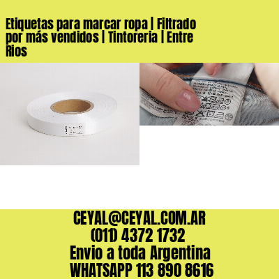 Etiquetas para marcar ropa | Filtrado por más vendidos | Tintoreria | Entre Rios