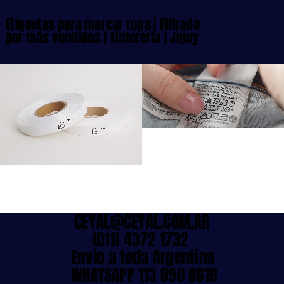 Etiquetas para marcar ropa | Filtrado por más vendidos | Tintoreria | Jujuy