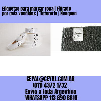 Etiquetas para marcar ropa | Filtrado por más vendidos | Tintoreria | Neuquen