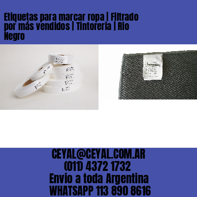 Etiquetas para marcar ropa | Filtrado por más vendidos | Tintoreria | Rio Negro