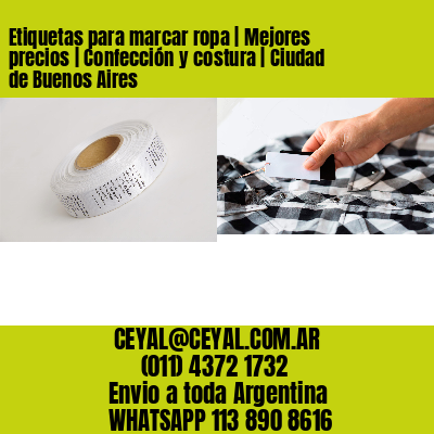 Etiquetas para marcar ropa | Mejores precios | Confección y costura | Ciudad de Buenos Aires