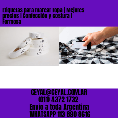Etiquetas para marcar ropa | Mejores precios | Confección y costura | Formosa