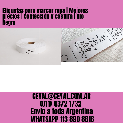 Etiquetas para marcar ropa | Mejores precios | Confección y costura | Rio Negro