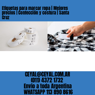 Etiquetas para marcar ropa | Mejores precios | Confección y costura | Santa Cruz
