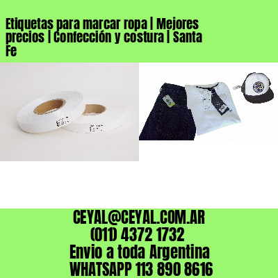 Etiquetas para marcar ropa | Mejores precios | Confección y costura | Santa Fe