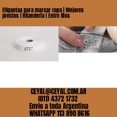 Etiquetas para marcar ropa | Mejores precios | Hilandería | Entre Rios