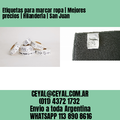 Etiquetas para marcar ropa | Mejores precios | Hilandería | San Juan