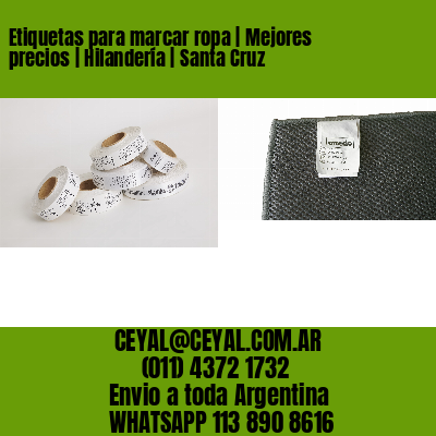 Etiquetas para marcar ropa | Mejores precios | Hilandería | Santa Cruz