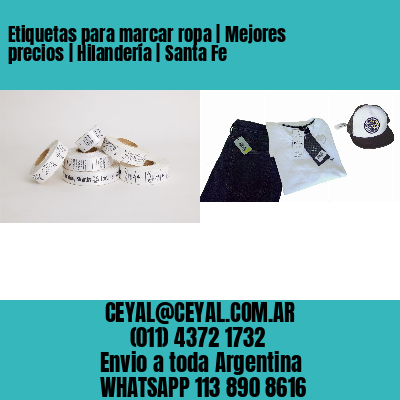 Etiquetas para marcar ropa | Mejores precios | Hilandería | Santa Fe