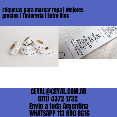Etiquetas para marcar ropa | Mejores precios | Tintoreria | Entre Rios