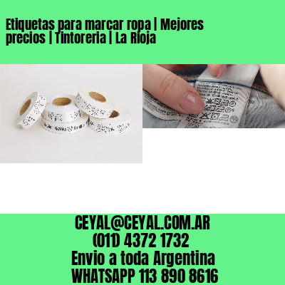 Etiquetas para marcar ropa | Mejores precios | Tintoreria | La Rioja