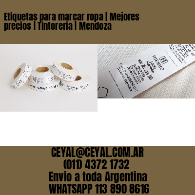 Etiquetas para marcar ropa | Mejores precios | Tintoreria | Mendoza