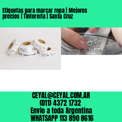 Etiquetas para marcar ropa | Mejores precios | Tintoreria | Santa Cruz