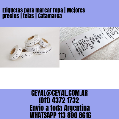 Etiquetas para marcar ropa | Mejores precios | telas | Catamarca