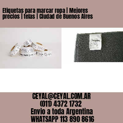 Etiquetas para marcar ropa | Mejores precios | telas | Ciudad de Buenos Aires