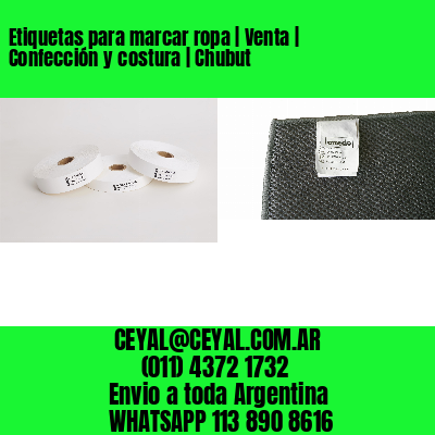 Etiquetas para marcar ropa | Venta | Confección y costura | Chubut
