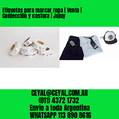 Etiquetas para marcar ropa | Venta | Confección y costura | Jujuy