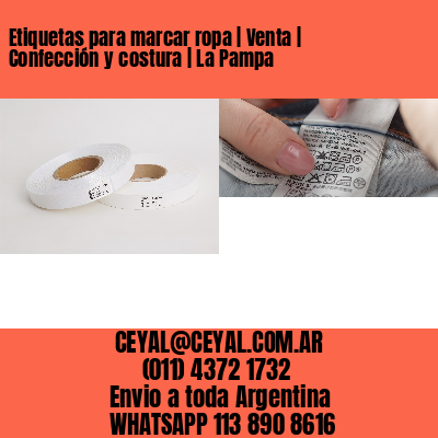 Etiquetas para marcar ropa | Venta | Confección y costura | La Pampa